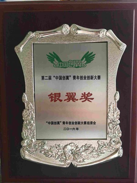 ”中国创翼“大赛银翼奖奖牌